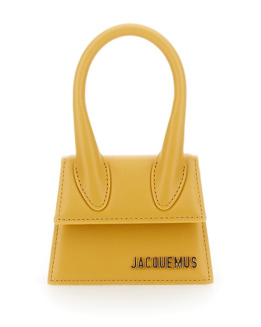Jacquemus Le Chiquito Leather Bag in Yellow | Lyst