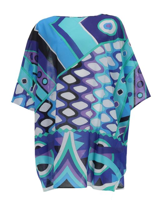 Emilio Pucci Blue Caftano "Vivara"