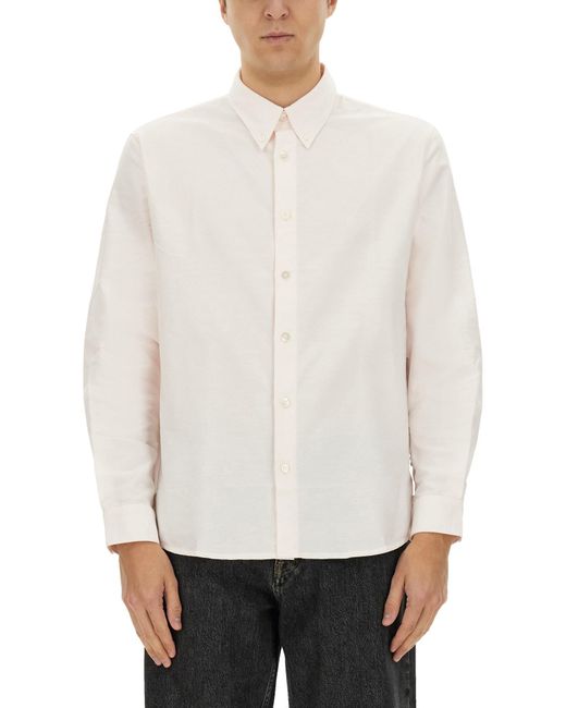 A. P.C. Camicia "Greg" di A.P.C. in White da Uomo