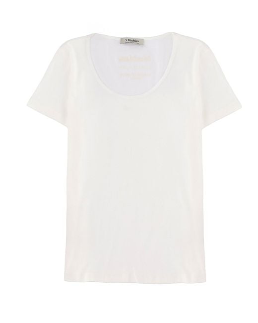 Max Mara White Cotton T-Shirt