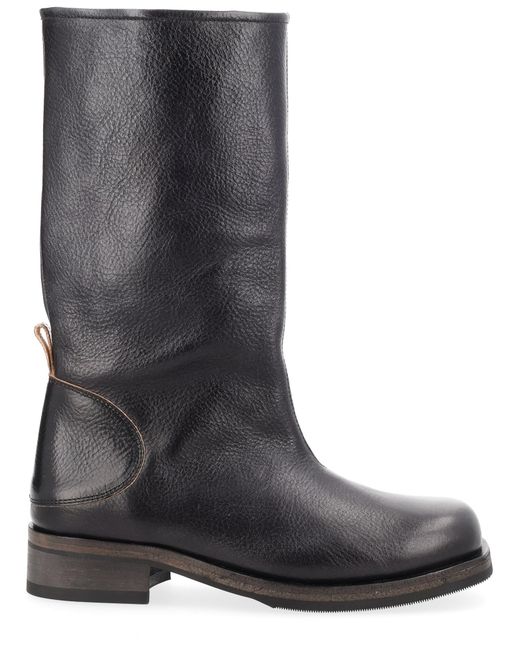 Our Legacy Black Leather Camion Boots