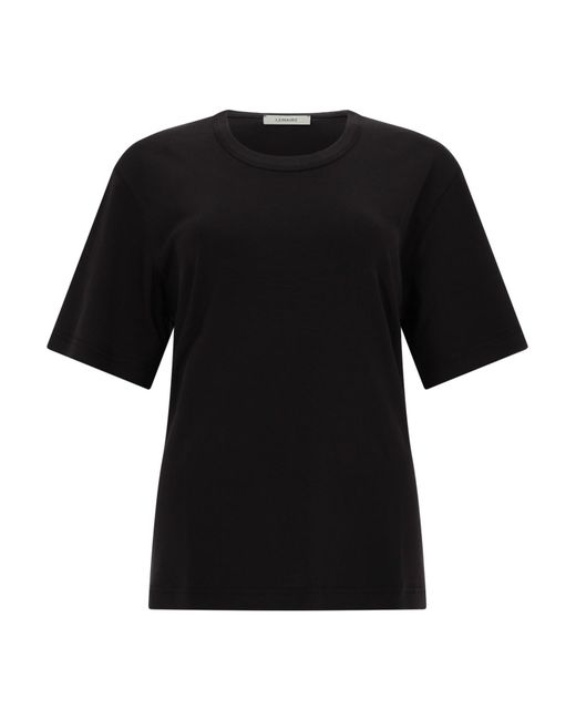 Lemaire Black Solid Crew Neck T-Shirt