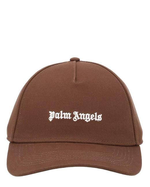 Palm Angels Brown Cappello Da Baseball "Overlogo"