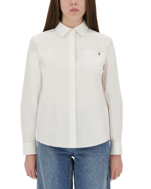 Tory Burch White Cotton Poplin Shirt
