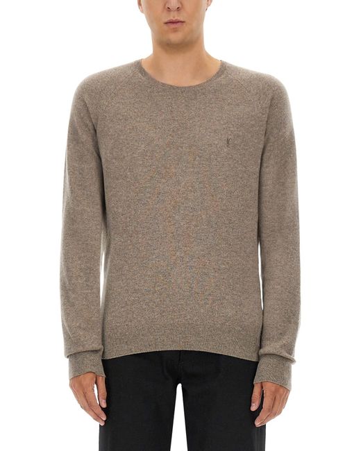 Pullover "Cassandre" di Saint Laurent in Gray da Uomo