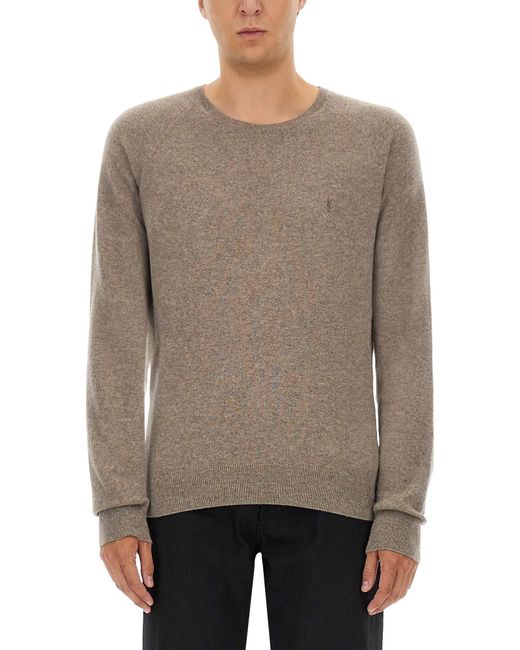 Pullover "Cassandre" di Saint Laurent in Gray da Uomo