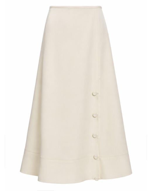 Jil Sander Natural Satin Skirt