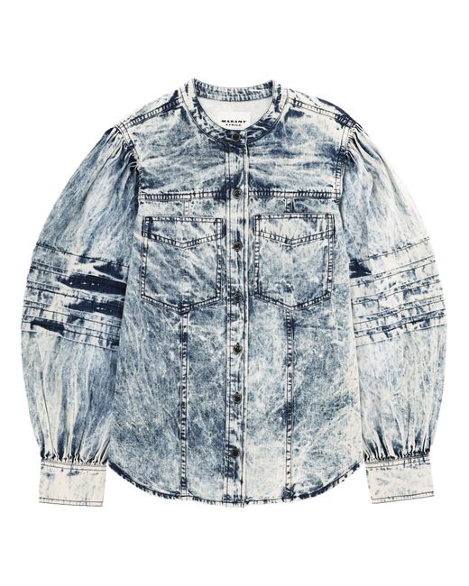 Isabel Marant Blue Regular Woven Shirt