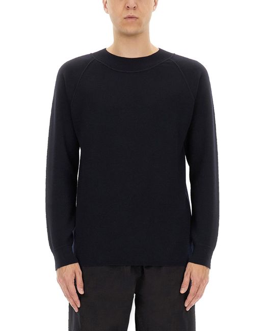 Margaret Howell Blue Merino Wool Sweater for men