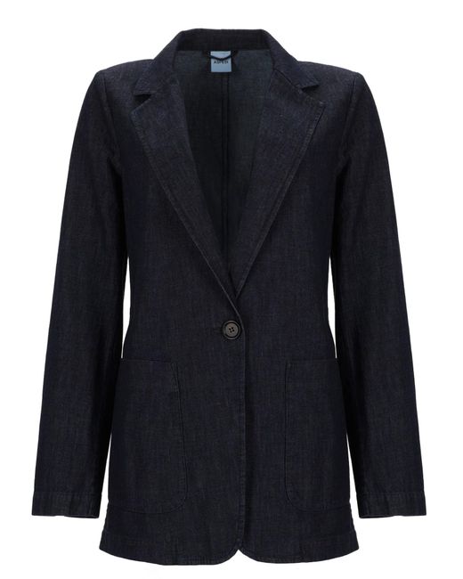 Aspesi Blue Single-Breasted Denim Jacket