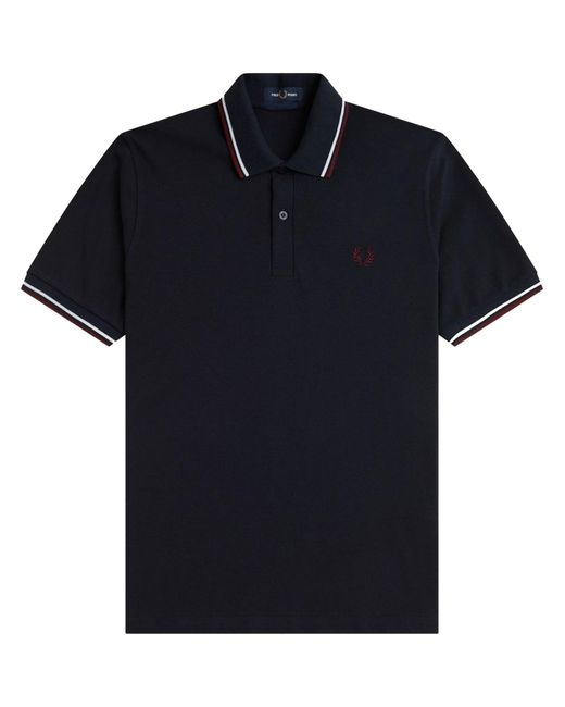 Fred Perry Black Polo With Logo for men