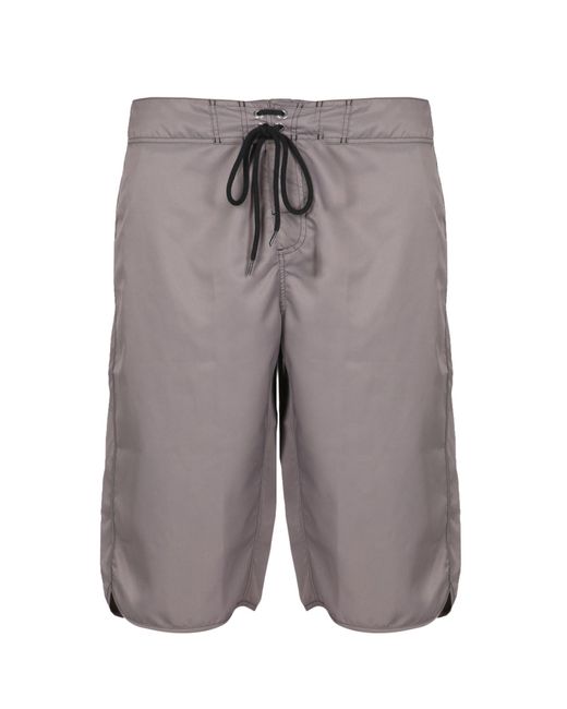 Jil Sander Gray Knee-Length Swimwear With Front Lace Closure for men