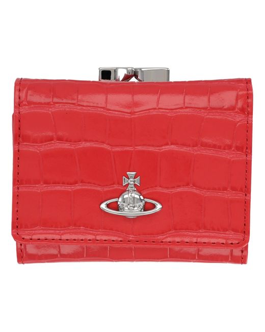 Vivienne Westwood Red Small Frame Wallet