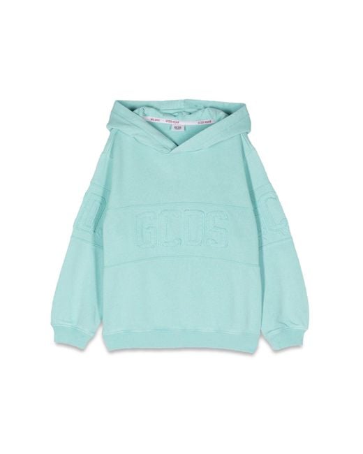 Gcds Blue Logo Hoodie