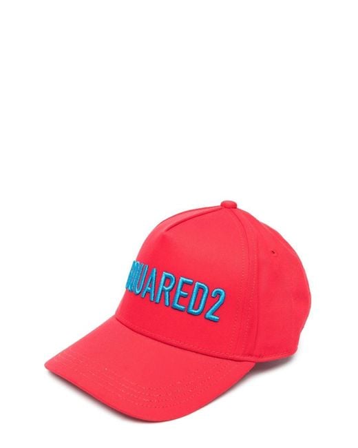 DSquared² Pink Hat With Visor Embroidered Logo