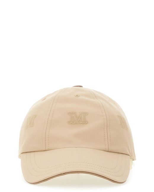 Cappello Da Baseball "Cantico" di Max Mara in Natural