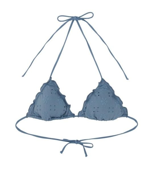 Mc2 Saint Barth Blue Sangallo Sagittarius Miami Bikini Top