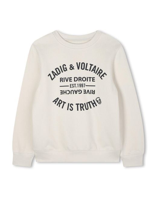 Zadig & Voltaire White Sweatshirt With Logo