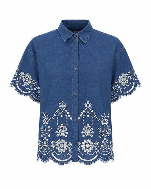 Mc2 Saint Barth Blue Camicia "Clementine"