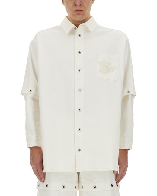 Off-White c/o Virgil Abloh White Oversize Shirt With '90S Logo for men