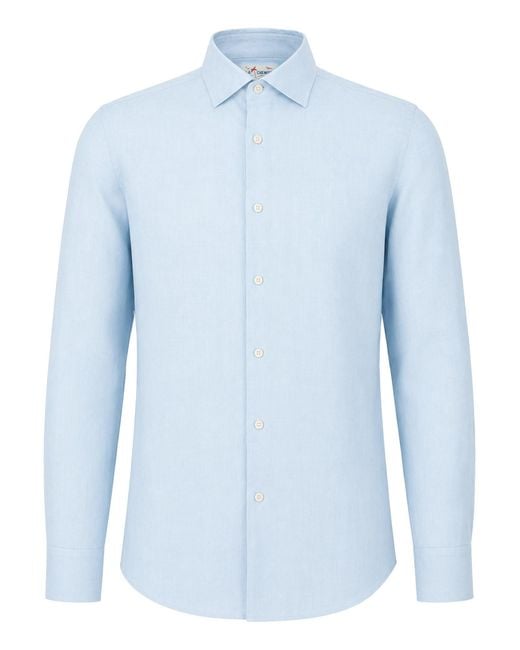 Mc2 Saint Barth Blue Camicia "Pamplona" for men