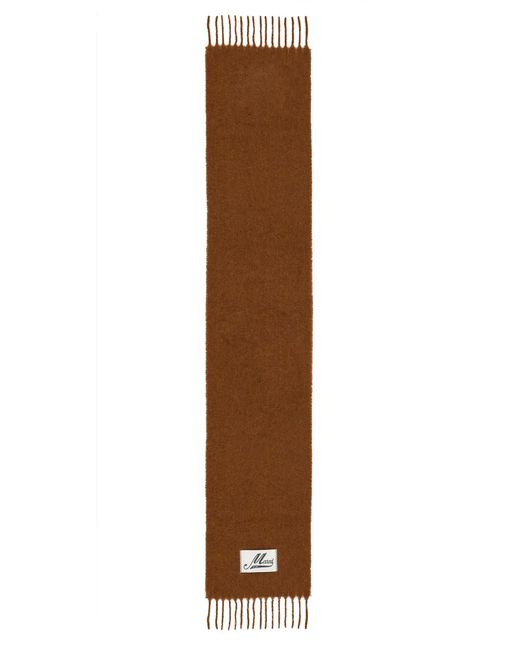 Marni Brown Alpaca Scarf for men