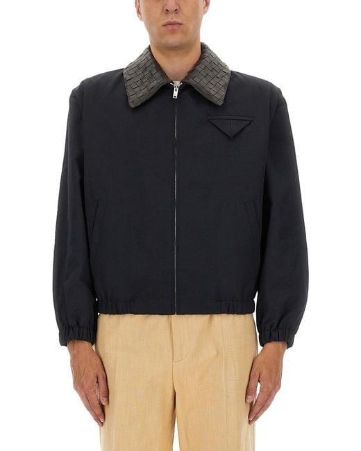 Bottega Veneta Blue Technical Cotton Jacket for men