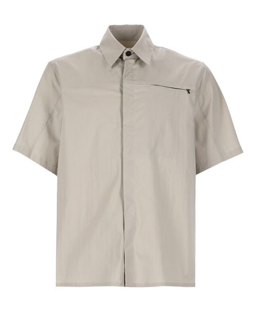 MSGM White Regular Solid Shirt for men