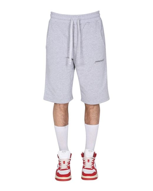 hinnominate Gray Bermuda With Logo for men