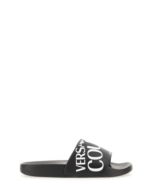 Versace Jeans Couture Slide Sandal in White | Lyst