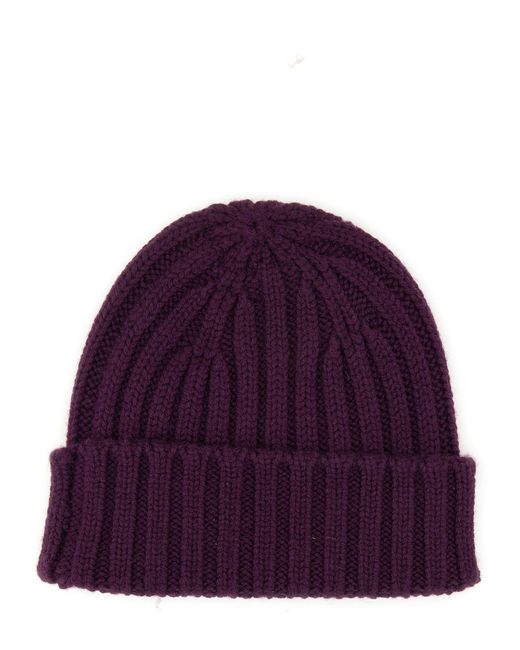 Cappello Beanie di Aspesi in Purple