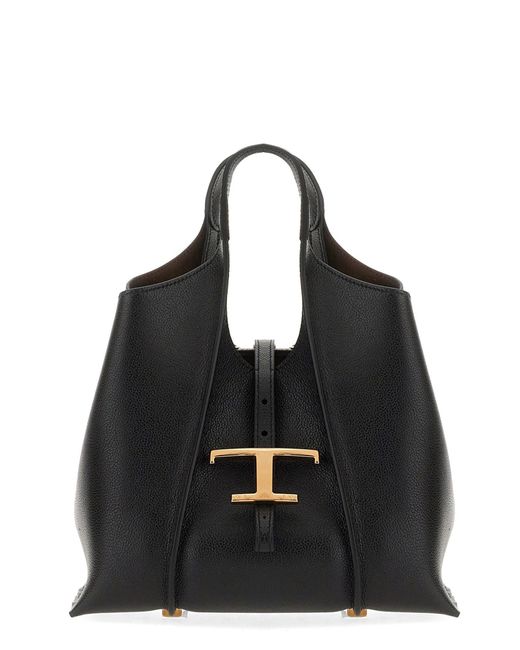 Tod's Black Shopping Bag T Timeless Mini