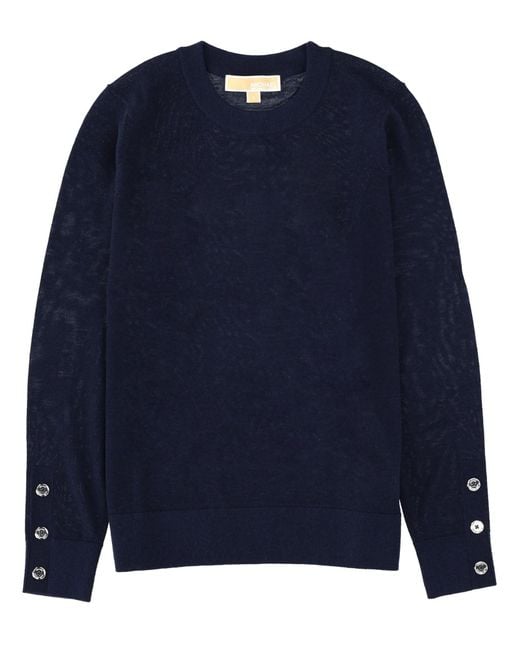 MICHAEL Michael Kors Blue Wool Jersey