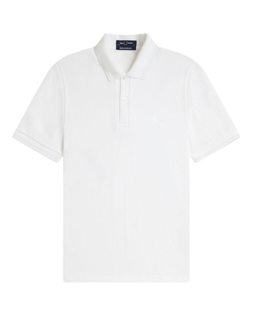 Fred Perry White Polo With Logo for men