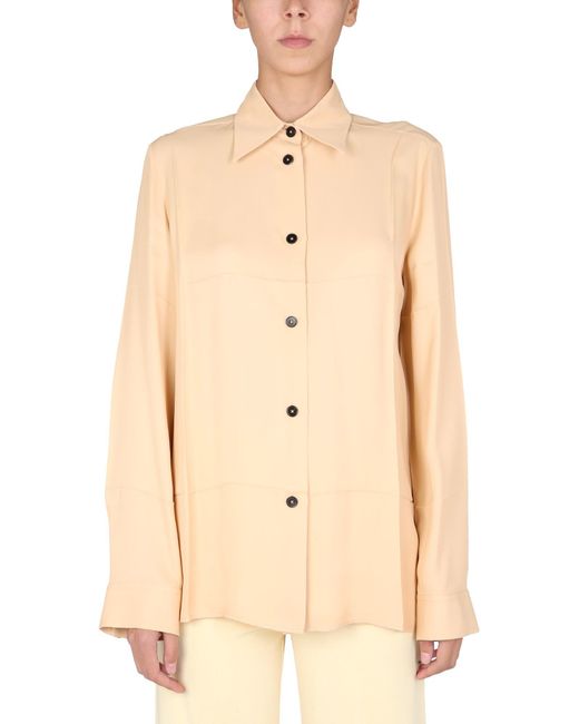 Jil Sander Natural Boxy Fit Shirt