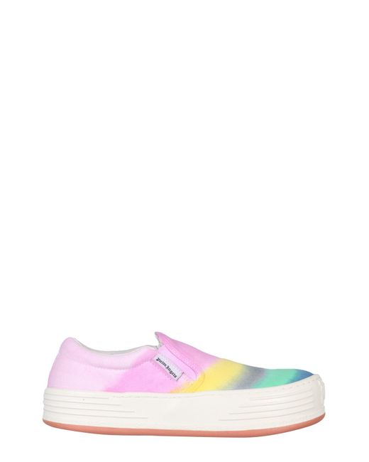 Palm Angels Pink Suede Sneakers for men