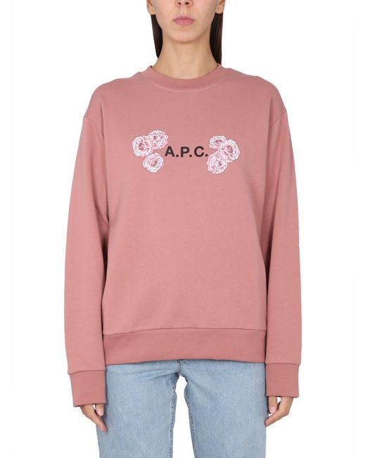 A.P.C. Pink Othello Sweatshirt