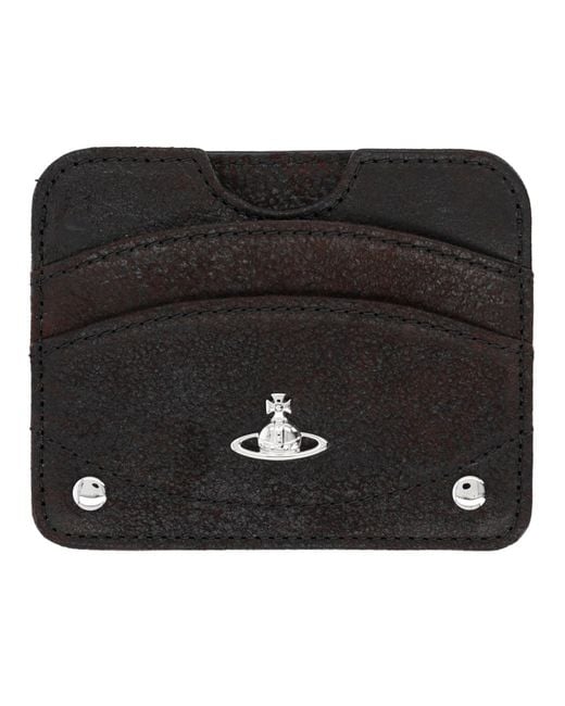 Vivienne Westwood Black Portacarte "Half Moon"