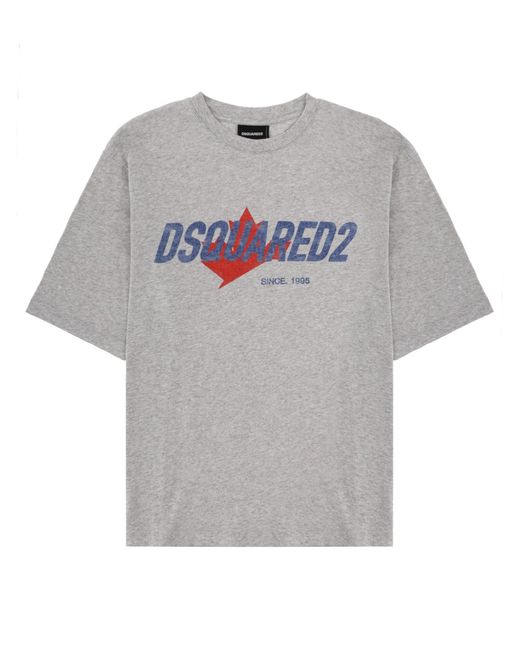 DSquared² Gray Dsquared "Rider" T-Shirt for men