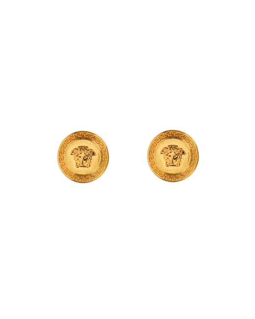 Versace Metallic Tribute Medusa Earrings