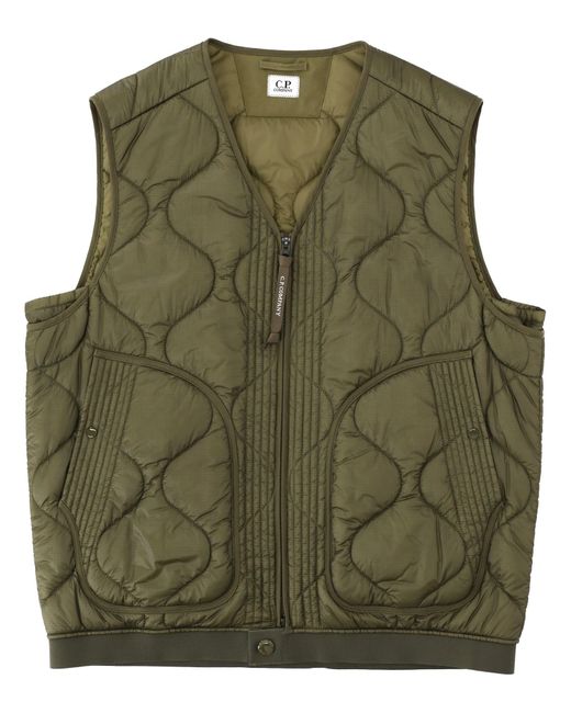 C P Company Green Padded Vest for men
