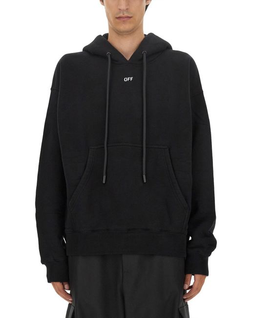 Off-White c/o Virgil Abloh Black Oversized Hoodie for men