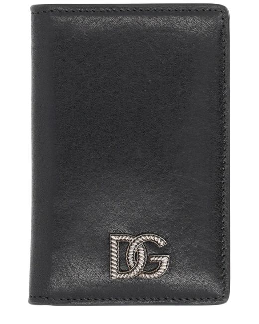 Dolce & Gabbana Black Card Holder With Logo for men