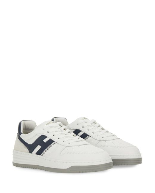 Scarpe basse con logo di Hogan in White da Uomo