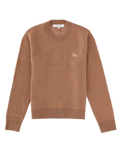 Maison Kitsuné Brown "Baby Fox" Sweater