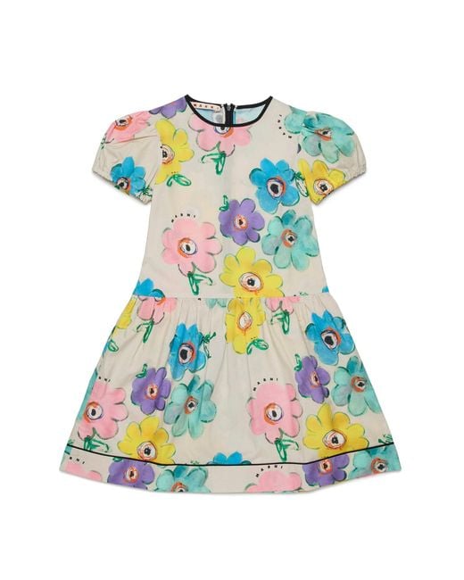 Marni Blue Dress "Flower"
