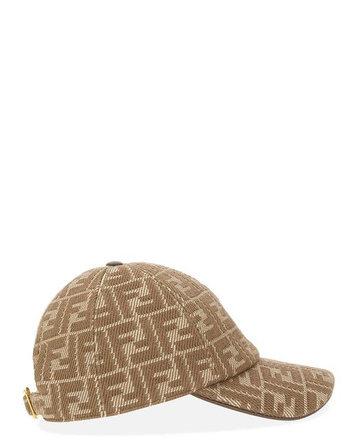 Cappello Da Baseball di Fendi in Natural
