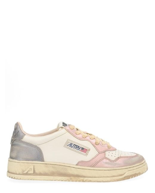 Autry Pink Super Vintage Sneakers