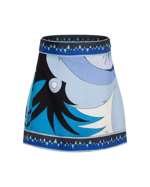 Emilio Pucci Blue Skirt