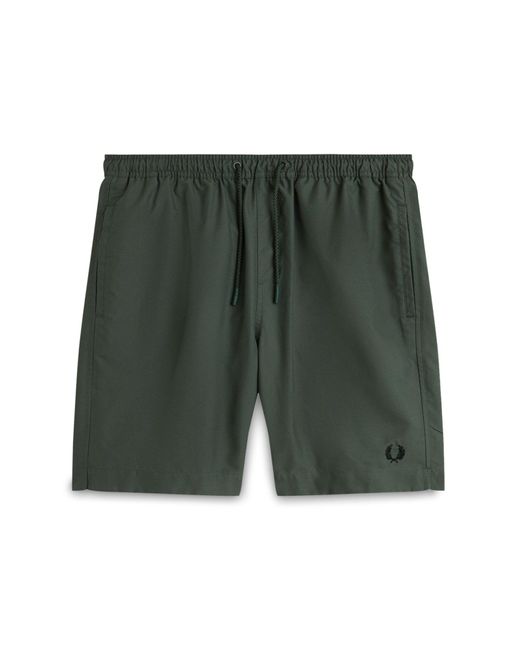 Fred Perry Green Boxer Swimsuit for men